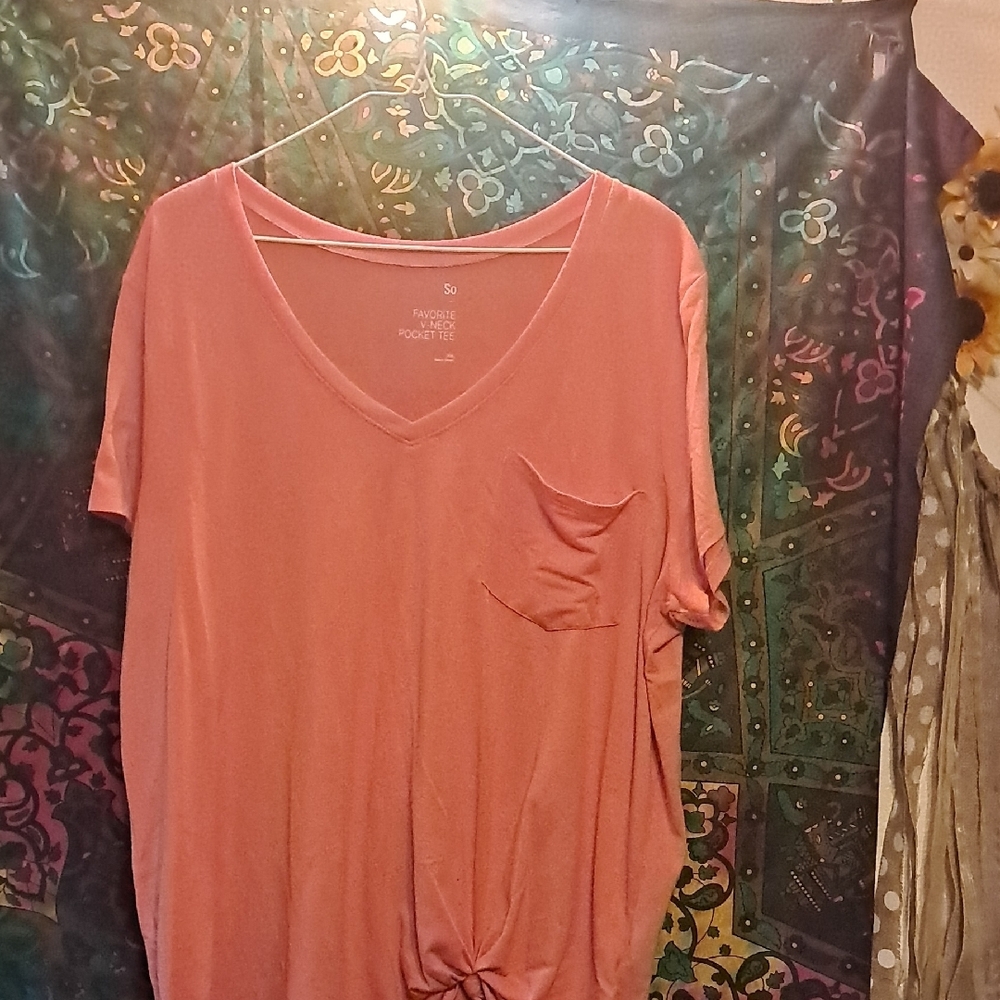 SO Women's Short Sleeve Pink Tee